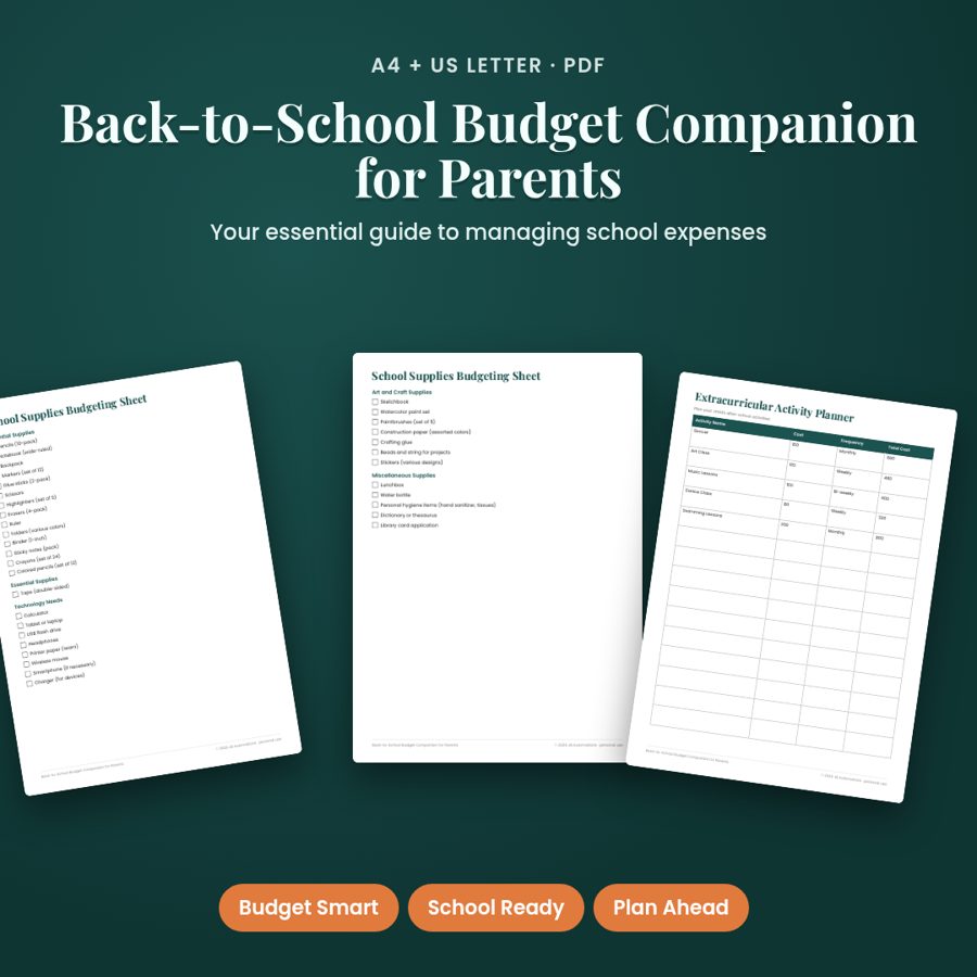 Back-to-School Budget Companion for Parents