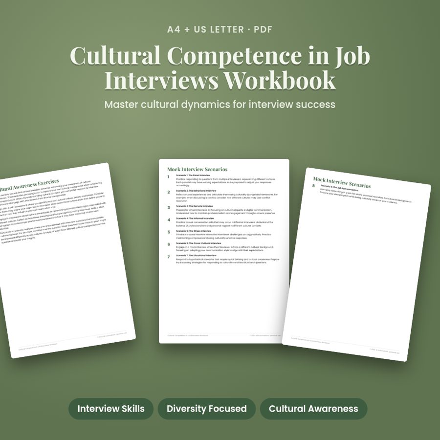 Cultural Competence in Job Interviews Workbook