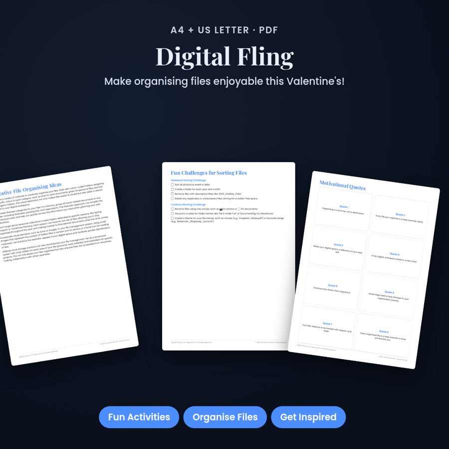 Digital Fling: A Fun Approach to File Management