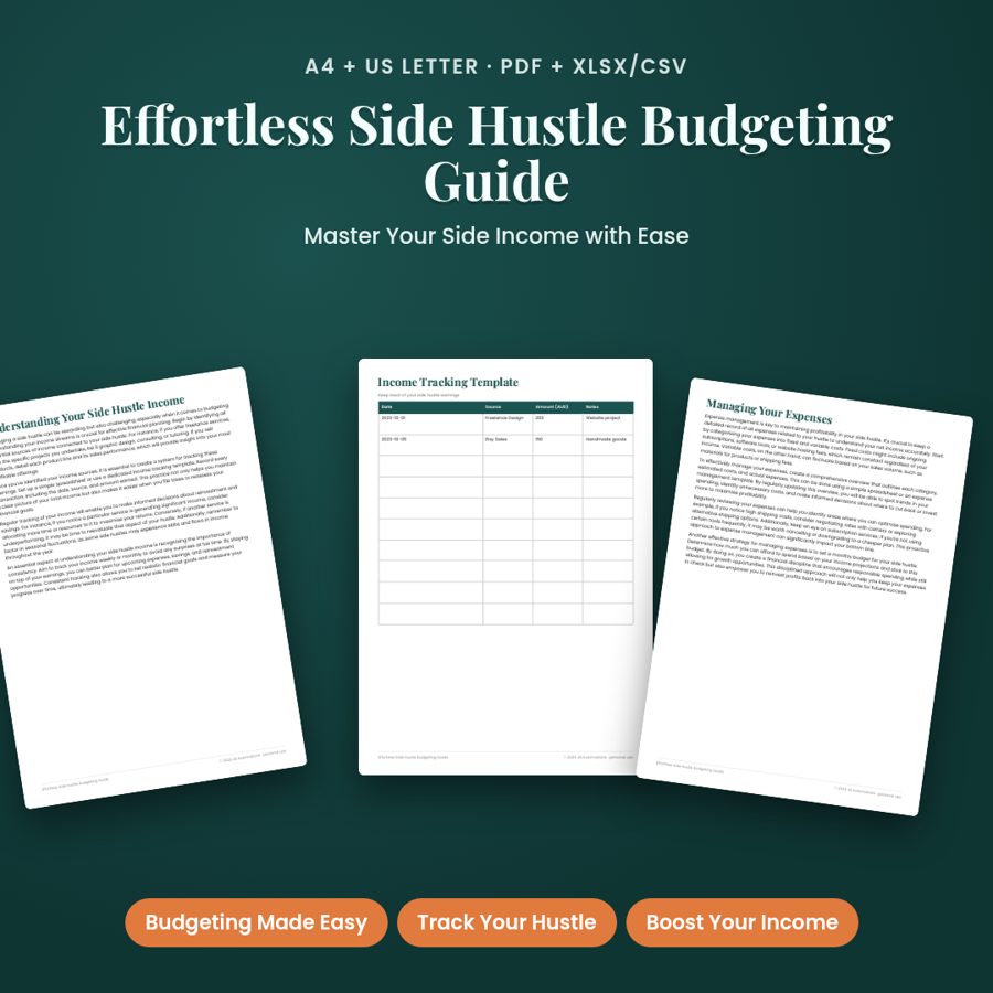 Effortless Side Hustle Budgeting Guide