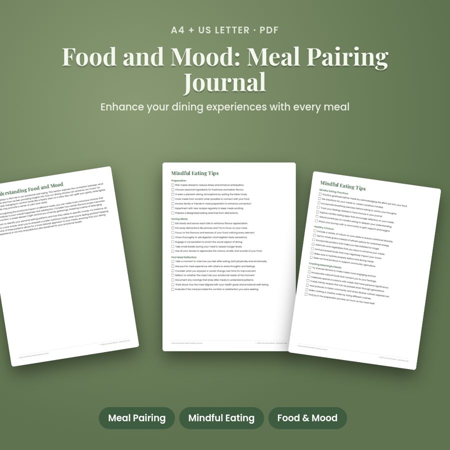 Food and Mood: Meal Pairing Journal