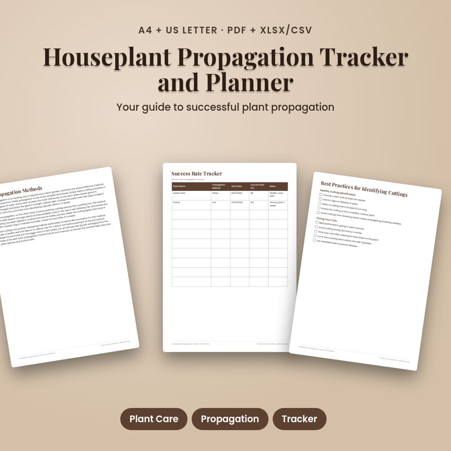Houseplant Propagation Tracker and Planner