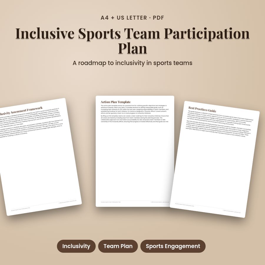 Inclusive Sports Team Participation Plan