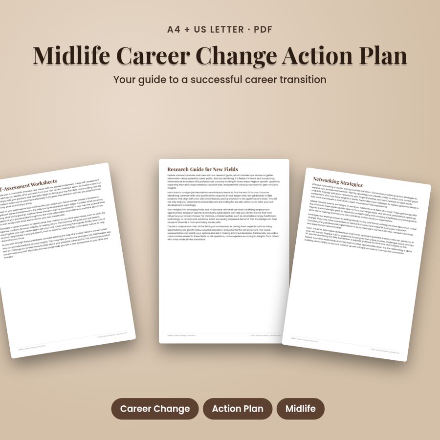 Midlife Career Change Action Plan