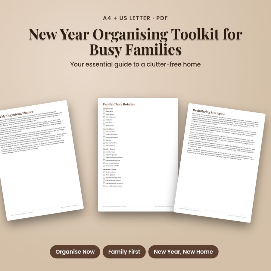 New Year Organising Toolkit for Busy Families