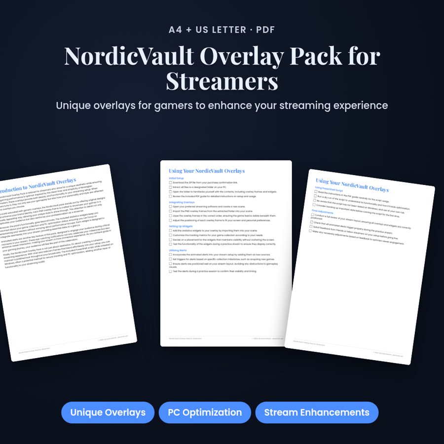 NordicVault Overlay Pack for Streamers