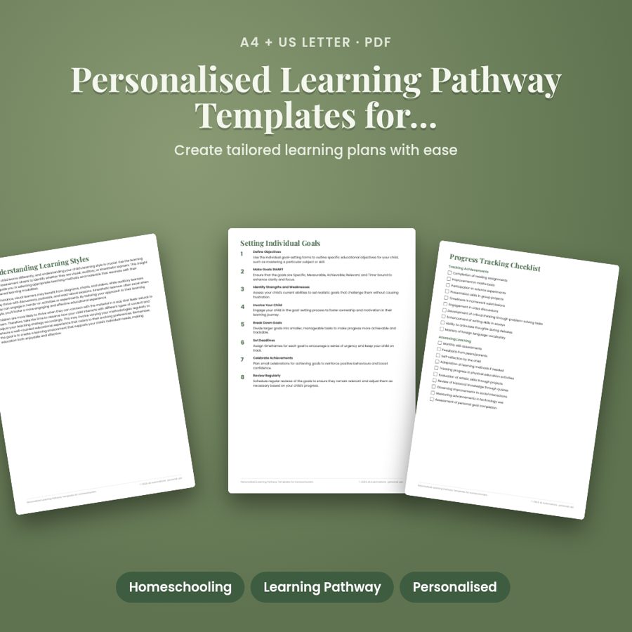 Personalised Learning Pathway Templates for Homeschoolers