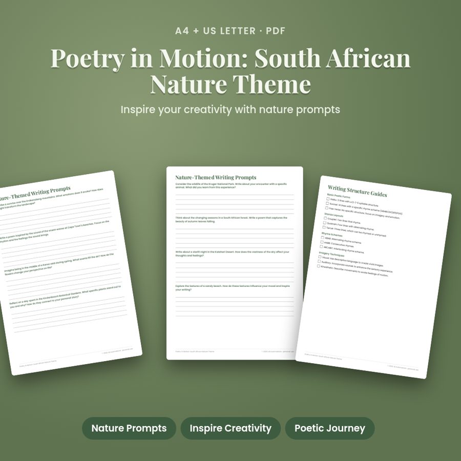 Poetry in Motion: South African Nature Theme