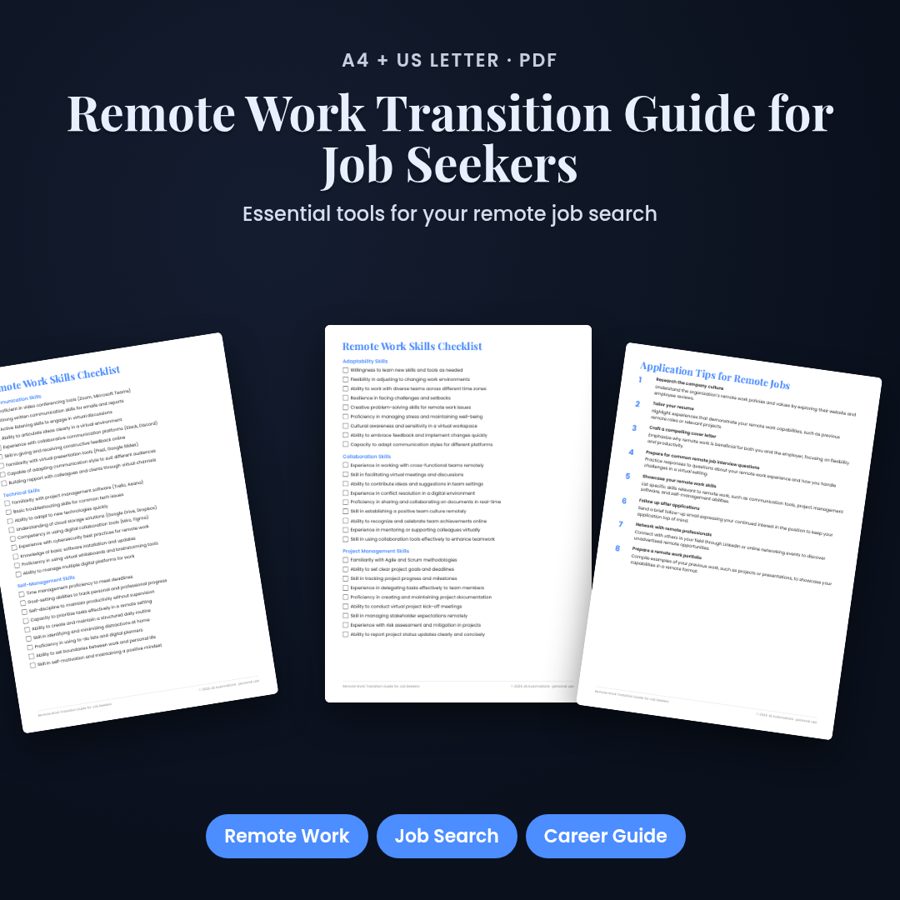Remote Work Transition Guide for Job Seekers