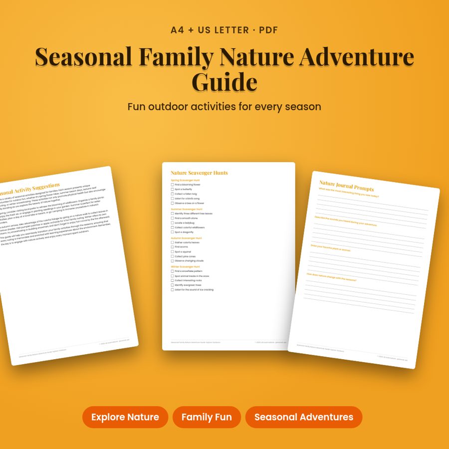 Seasonal Family Nature Adventure Guide: Explore Outdoors