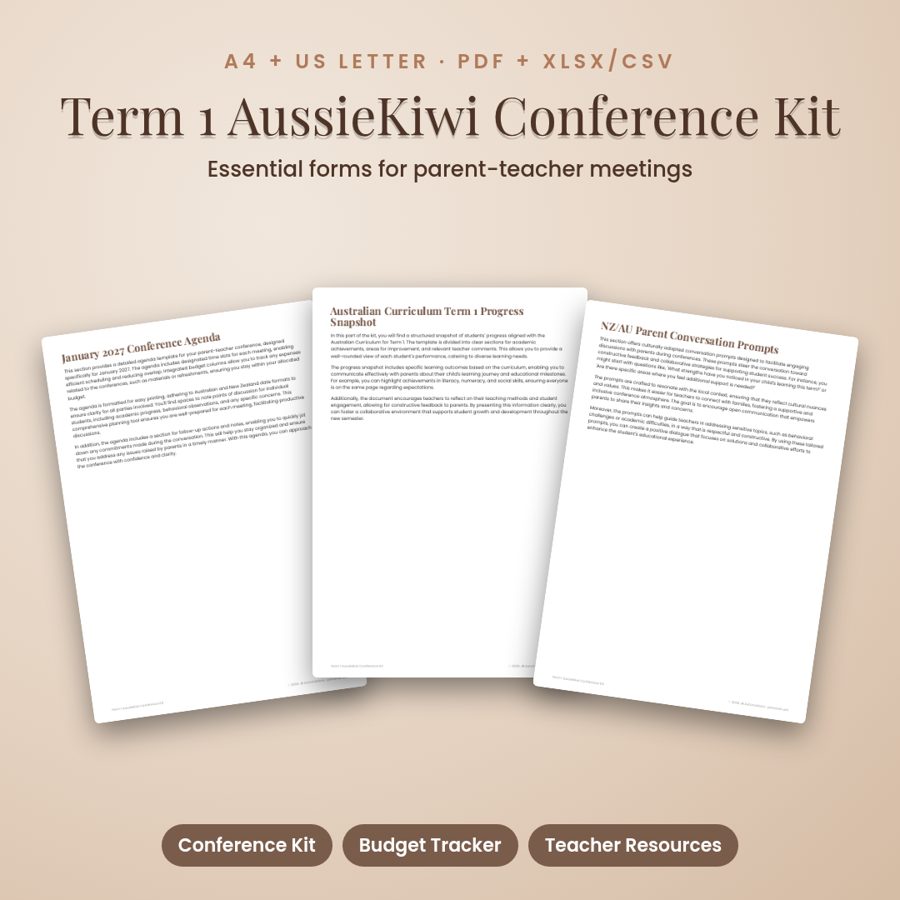 Term 1 AussieKiwi Conference Kit