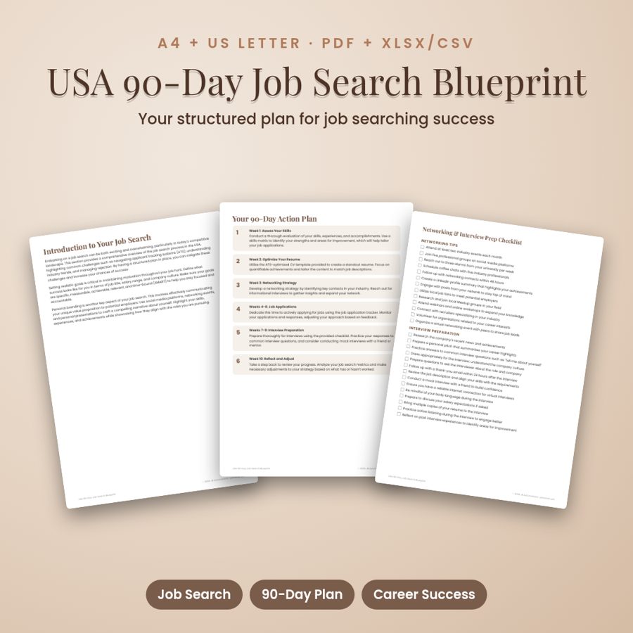 USA 90-Day Job Search Blueprint