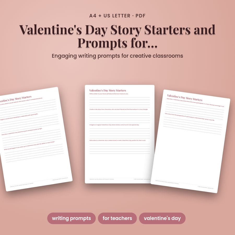 Valentine's Day Story Starters and Prompts for Teachers