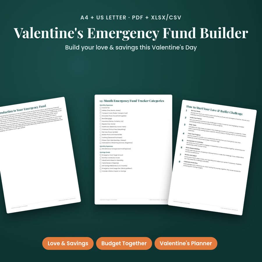 Valentine's Emergency Fund Builder