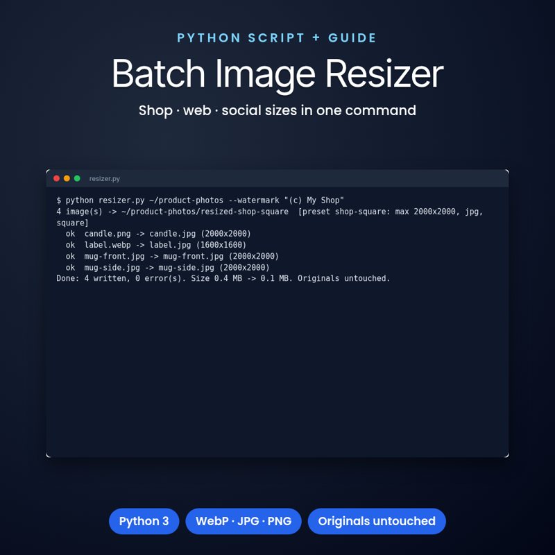 Batch Image Resizer