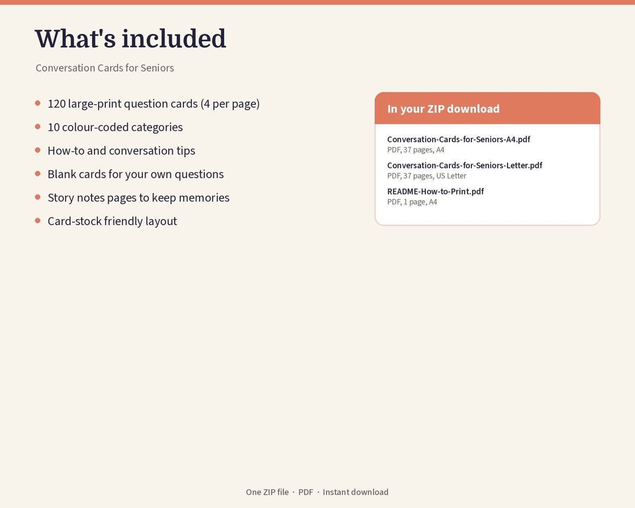 Conversation Cards for Seniors – preview 3