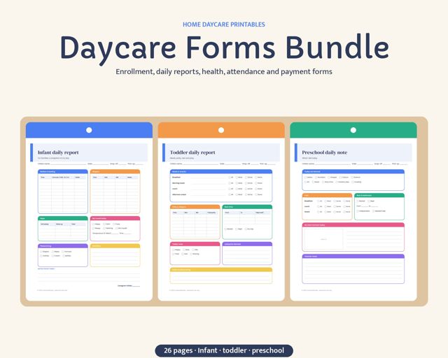 Daycare Forms Bundle