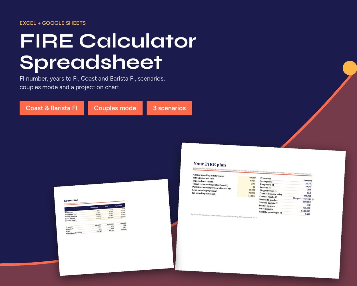 FIRE Calculator Spreadsheet – cover
