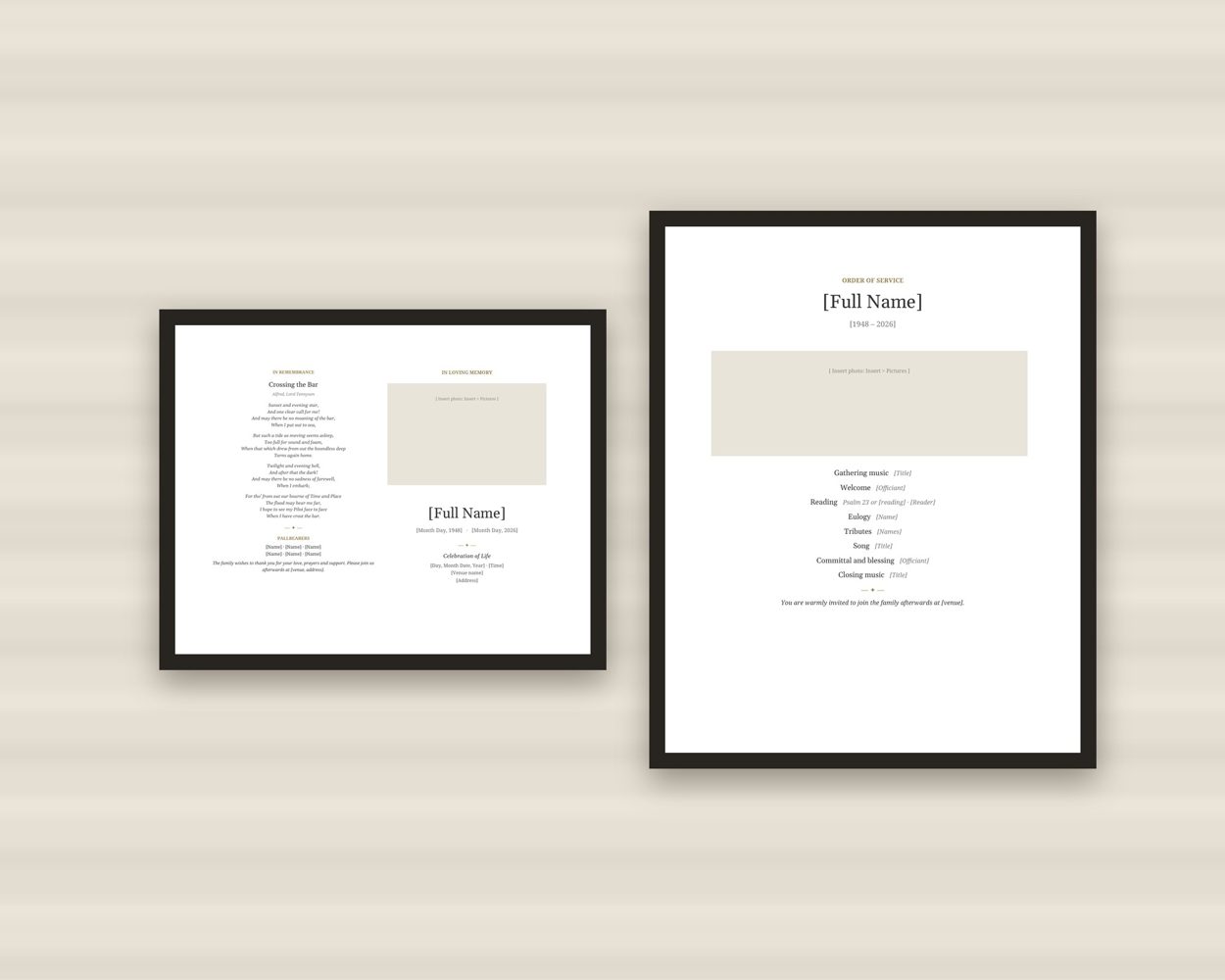 Funeral Program Template Bundle – preview 4