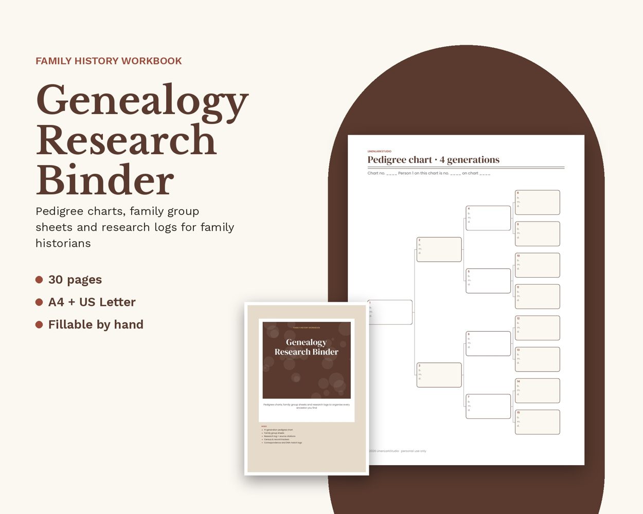 Genealogy Research Binder – cover