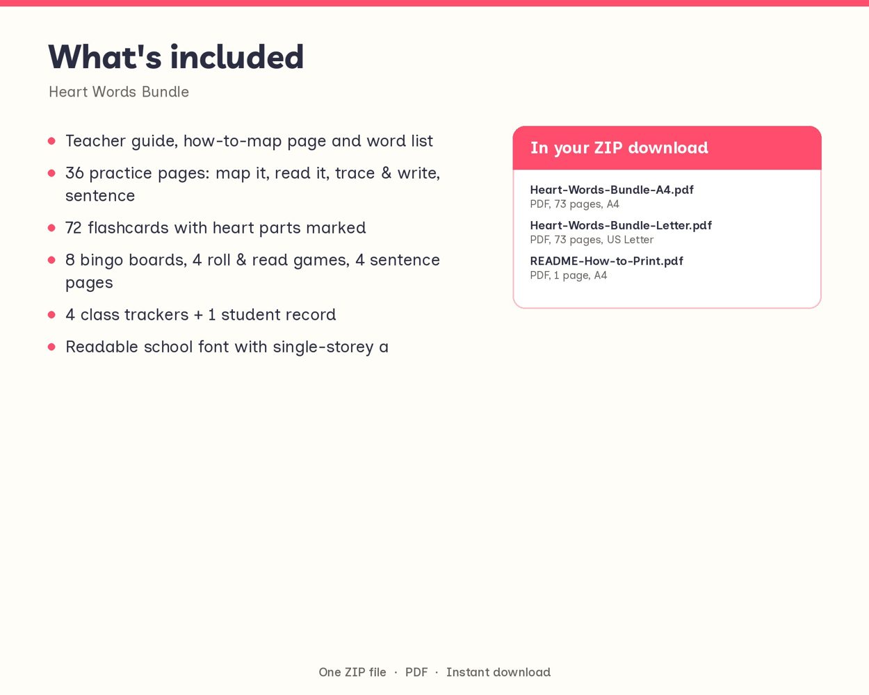 Heart Words Bundle – preview 3