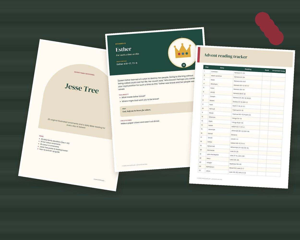 Jesse Tree Advent Devotional – preview 4