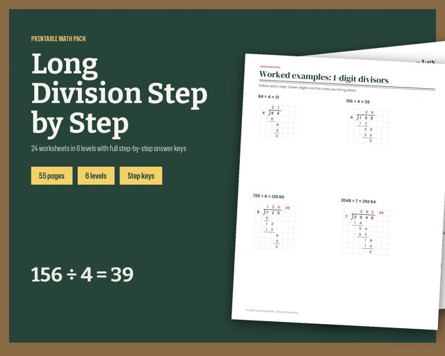 Long Division Step by Step