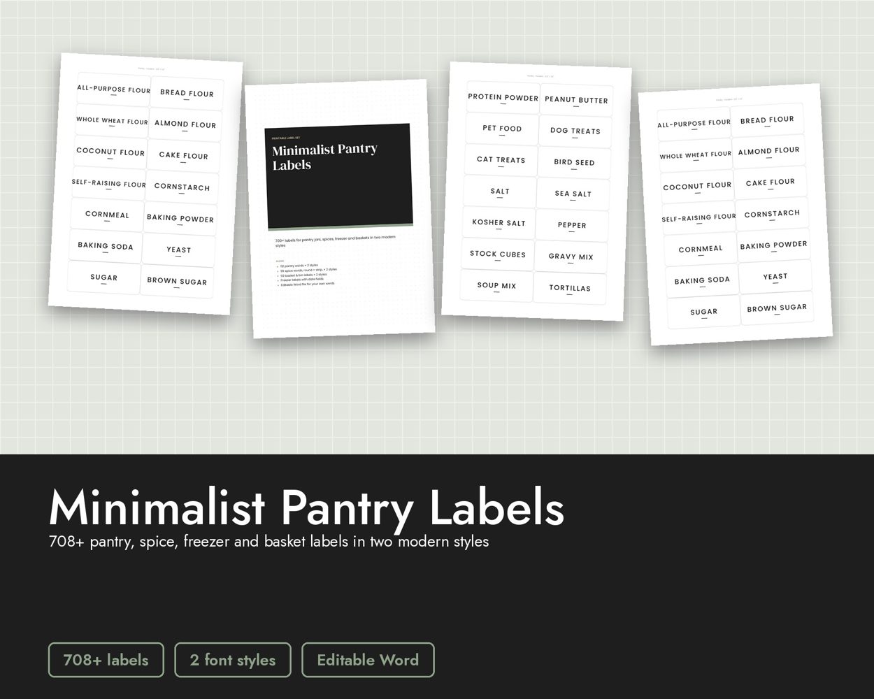 Minimalist Pantry Labels – cover