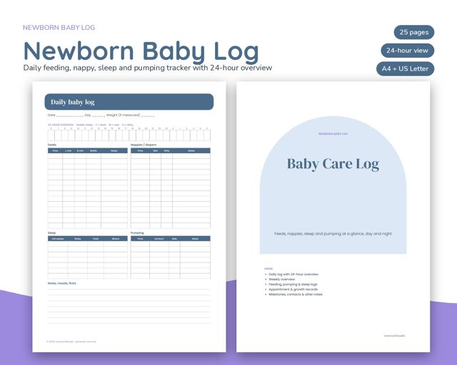 Newborn Baby Log