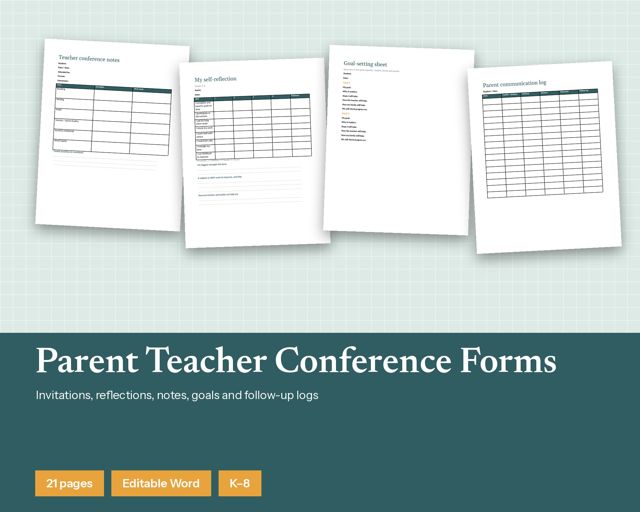 Parent Teacher Conference Forms