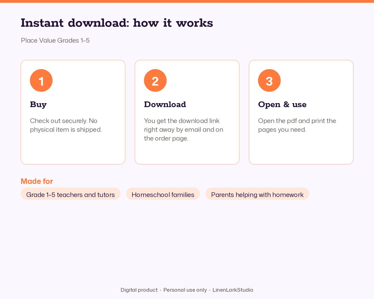 Place Value Grades 1–5 – preview 5