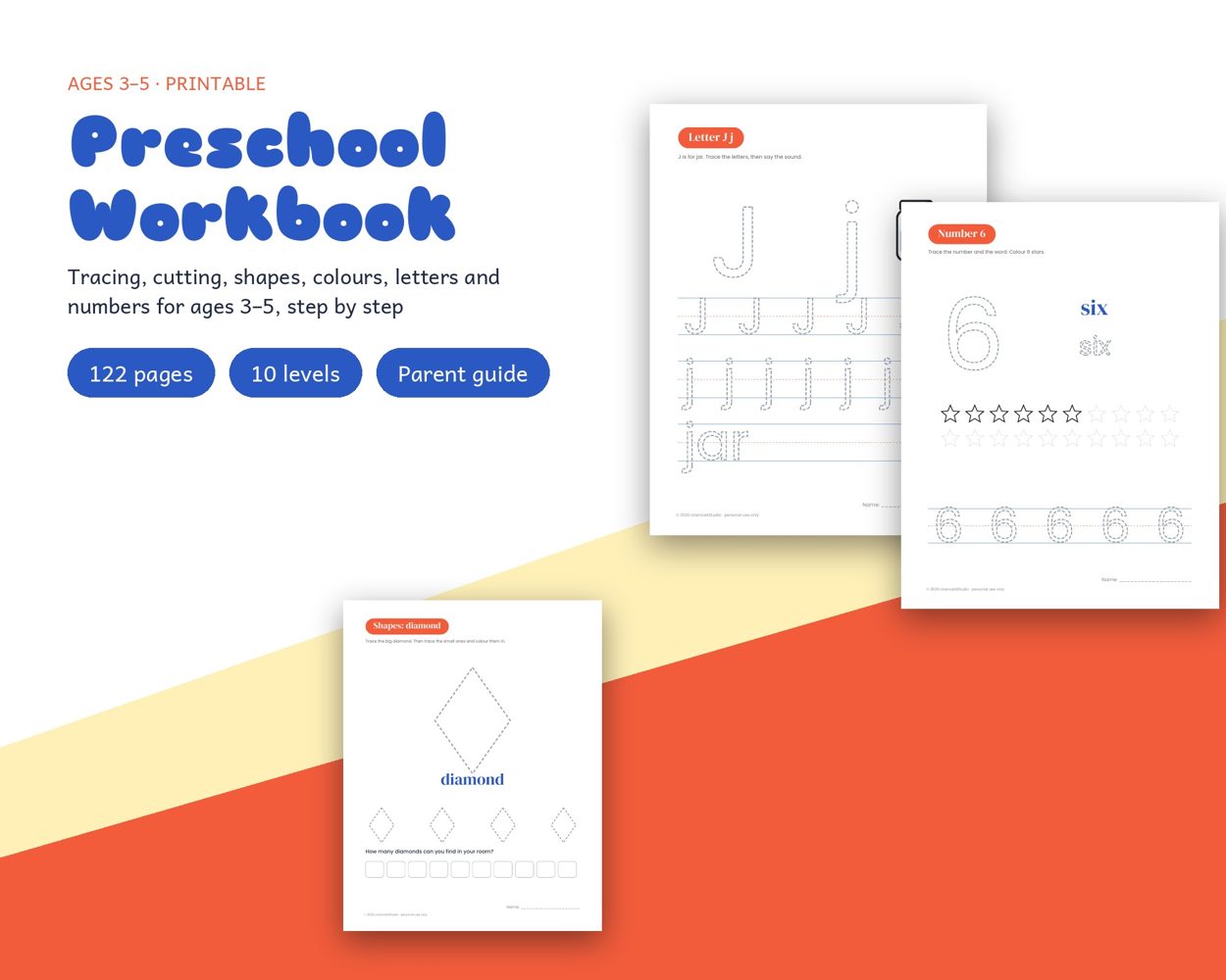 Preschool Workbook – cover
