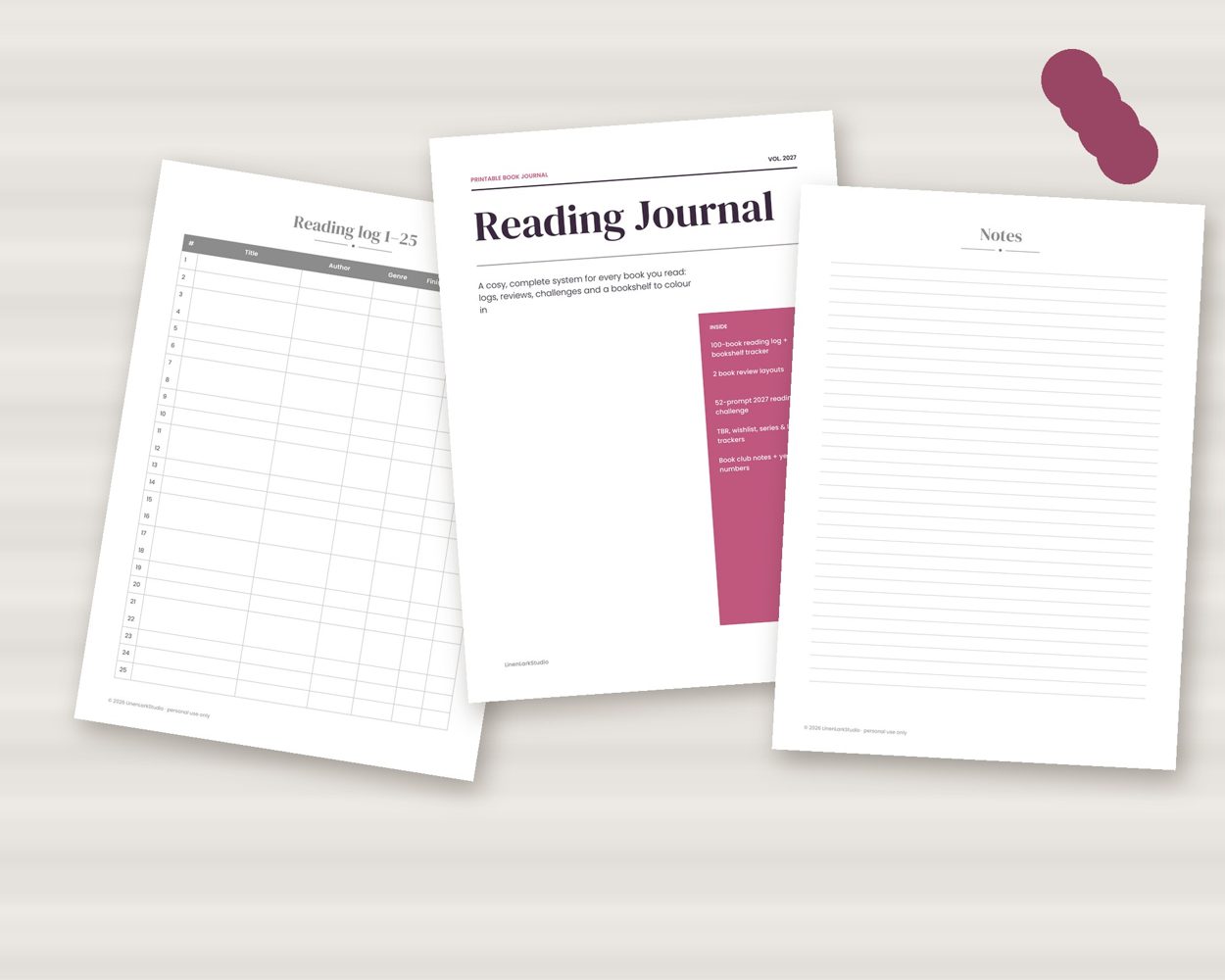 Reading Journal – preview 4