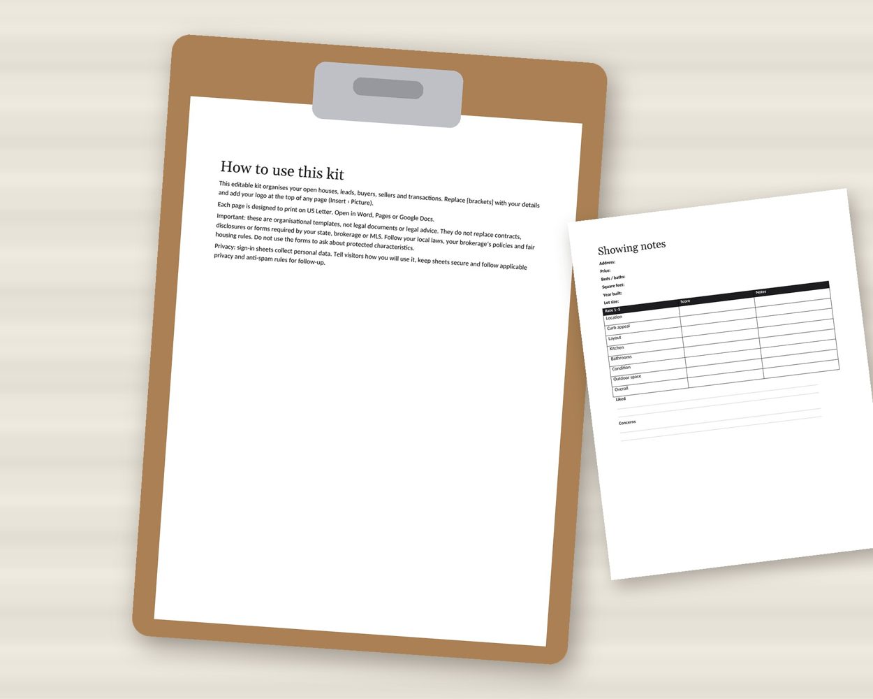 Real Estate Agent Forms Kit – preview 4