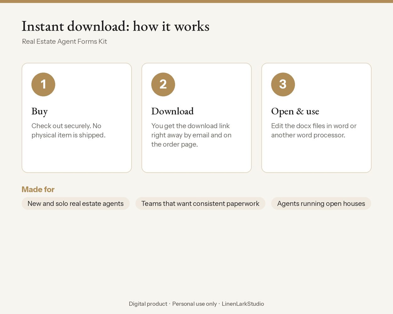 Real Estate Agent Forms Kit – preview 5