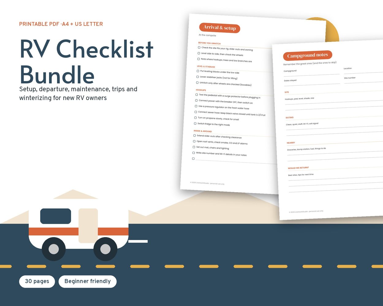 RV Checklist Bundle – cover