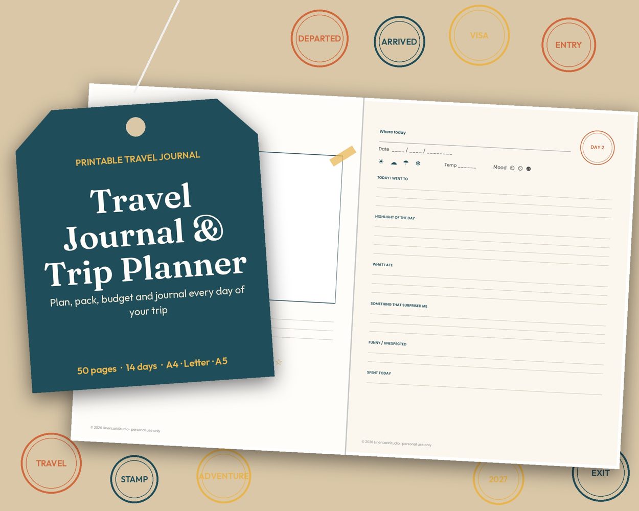 Travel Journal & Trip Planner – cover